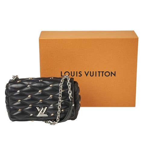 black leather handbag louis vuitton|louis vuitton black quilted handbag.